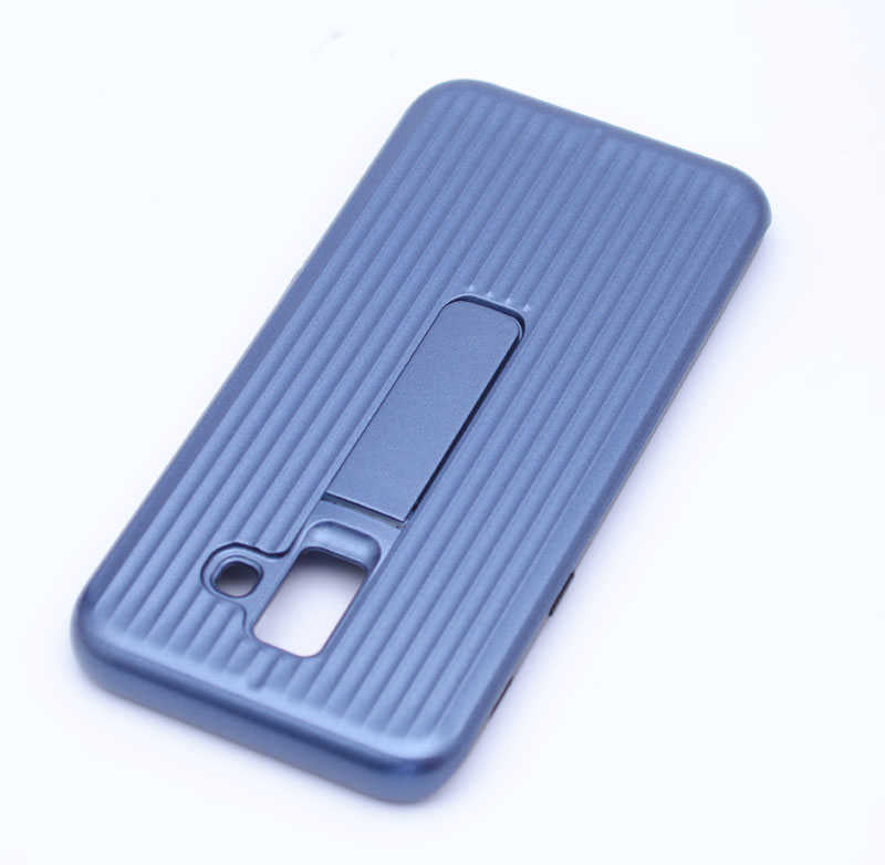 Galaxy A6 2018 Kılıf Zore Wave Standlı Mıknatıslı Kapak Mavi