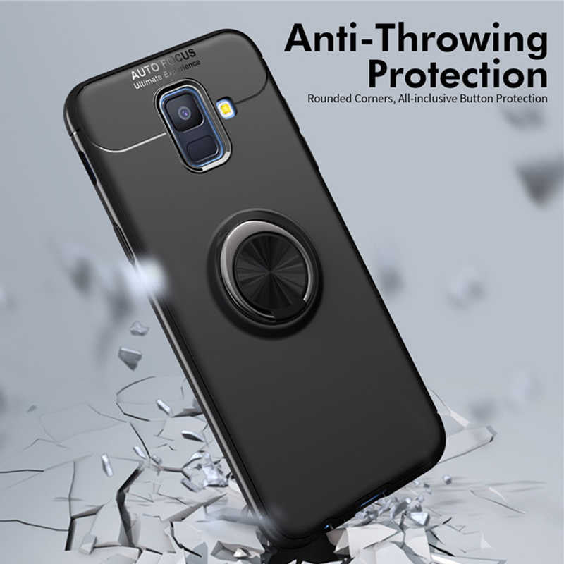 Galaxy A6 2018 Kılıf Zore Ravel Silikon Kapak Mavi