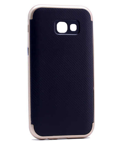 Galaxy A7 2017 Kılıf Zore İnce Mono Karbon Silikon Kapak Lacivert