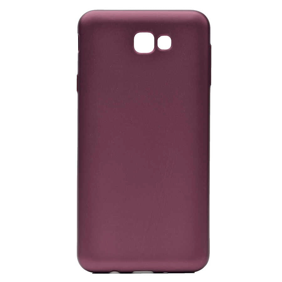 Galaxy A7 2017 Kılıf Zore Premier Silikon Kapak Mürdüm
