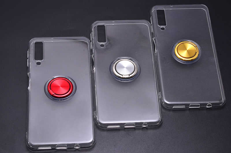 Galaxy A7 2018 Kılıf Zore Les Silikon Siyah