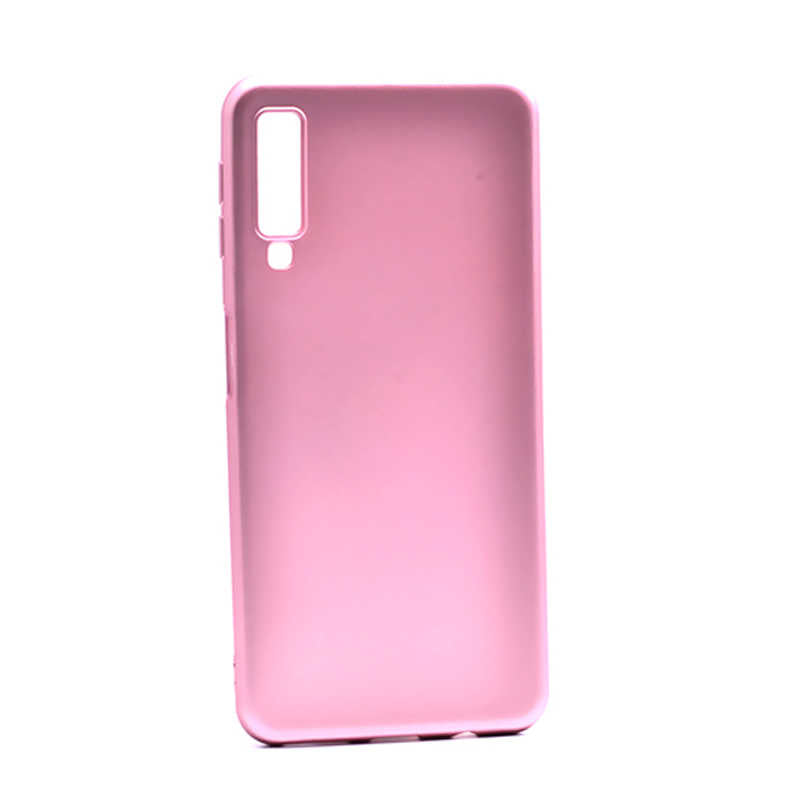 Galaxy A7 2018 Kılıf Zore Premier Silikon Kapak Rose Gold