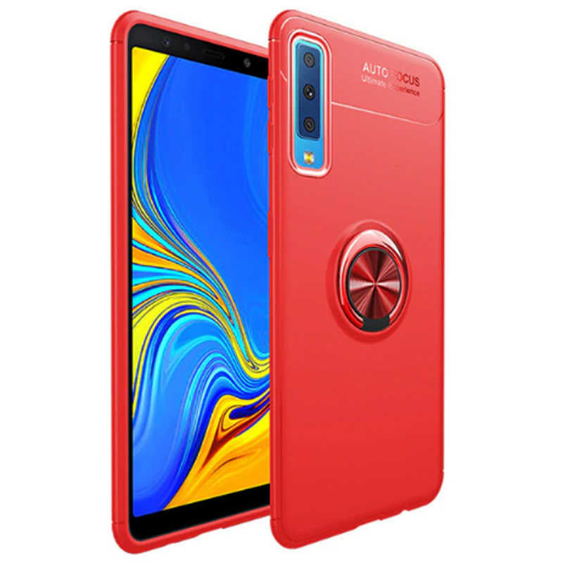 Galaxy A7 2018 Kılıf Zore Ravel Silikon Kapak Mavi