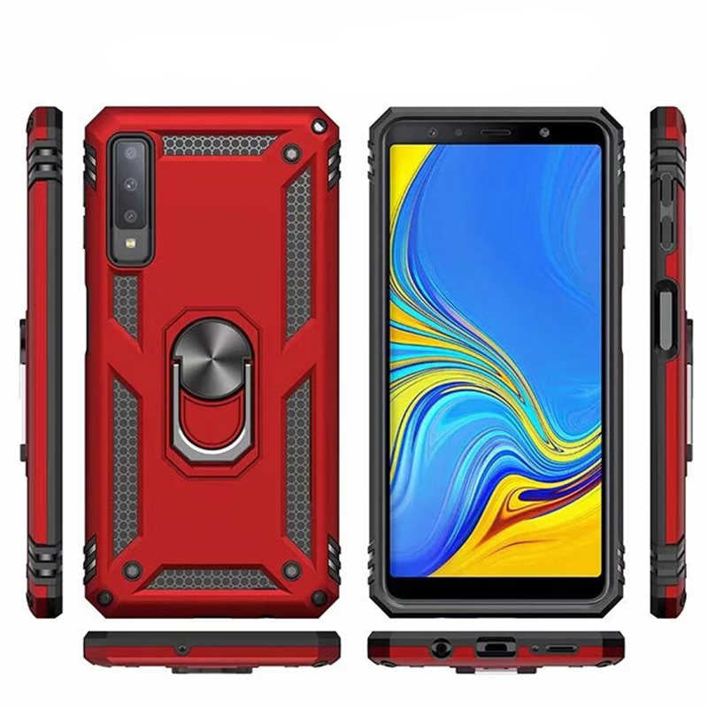 Galaxy A7 2018 Kılıf Zore Vega Kapak Gold