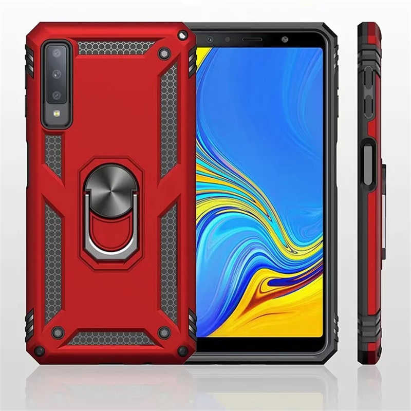 Galaxy A7 2018 Kılıf Zore Vega Kapak Gold