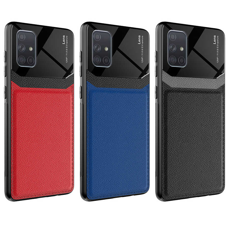 Galaxy A71 Kılıf Zore Emiks Kapak Lacivert