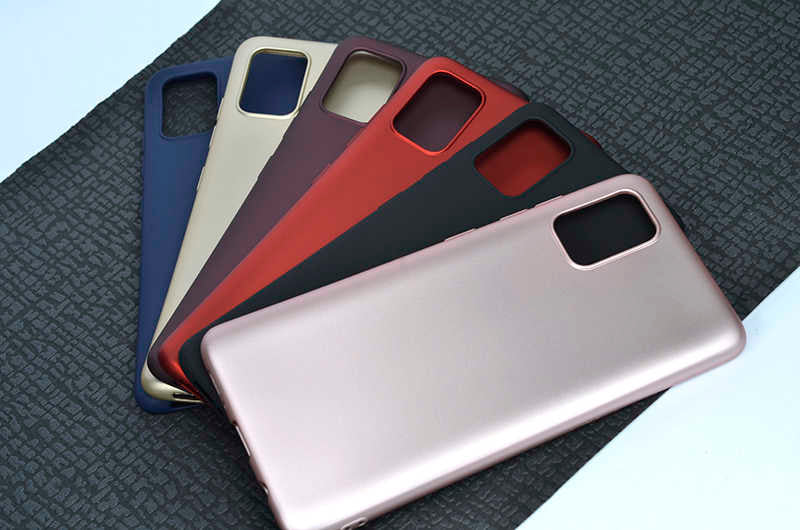 Galaxy A71 Kılıf Zore Premier Silikon Kapak Rose Gold