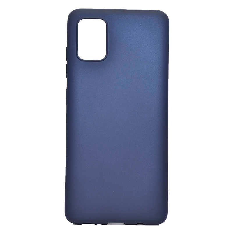 Galaxy A71 Kılıf Zore Premier Silikon Kapak Lacivert