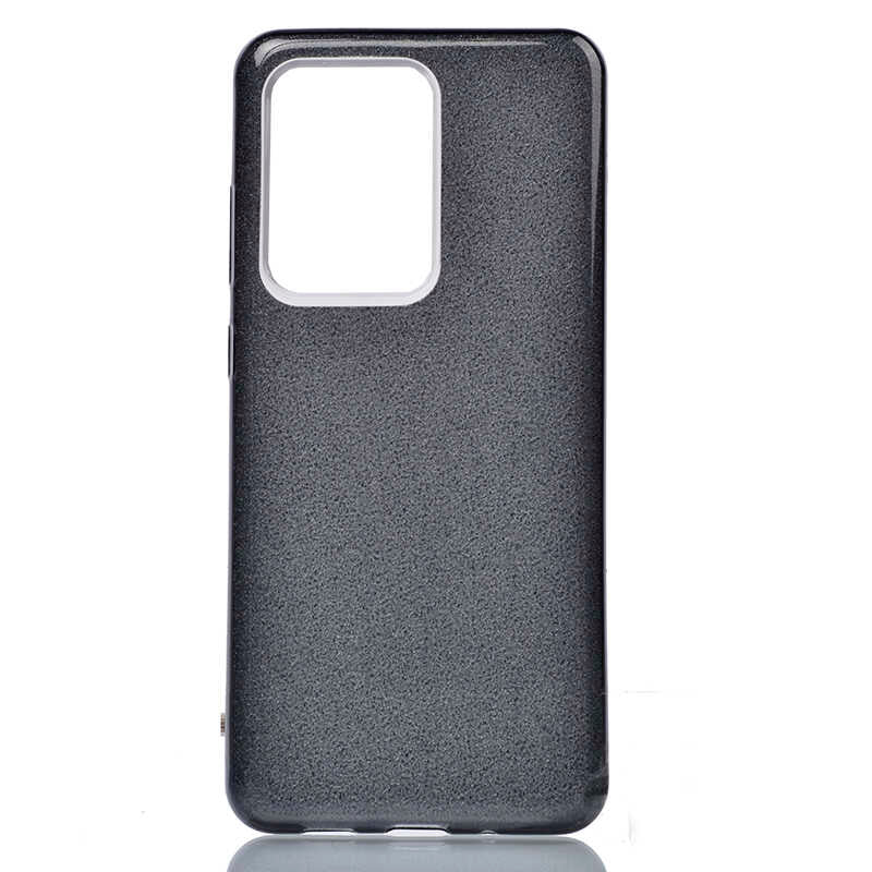 Galaxy S20 Ultra Kılıf Zore Shining Silikon Siyah
