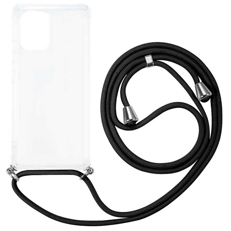 Galaxy A71 Kılıf Zore X-Rop Kapak Renksiz