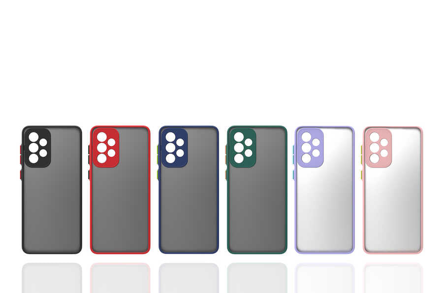 Galaxy A72 Kılıf Zore Hux Kapak Lacivert