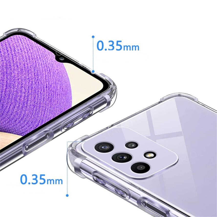 Galaxy A73 Kılıf Zore Kamera Korumalı Nitro Anti Shock Silikon Renksiz