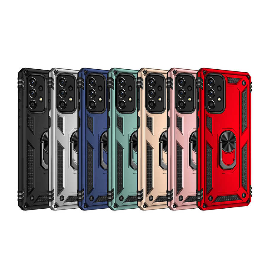 Galaxy A73 Kılıf Zore Vega Kapak Siyah