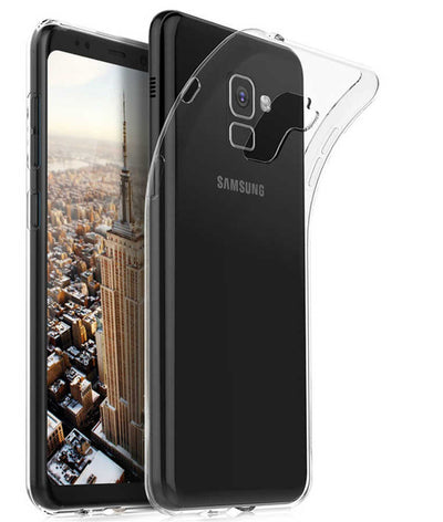 Galaxy A8 2018 Kılıf Zore Süper Silikon Kapak Renksiz