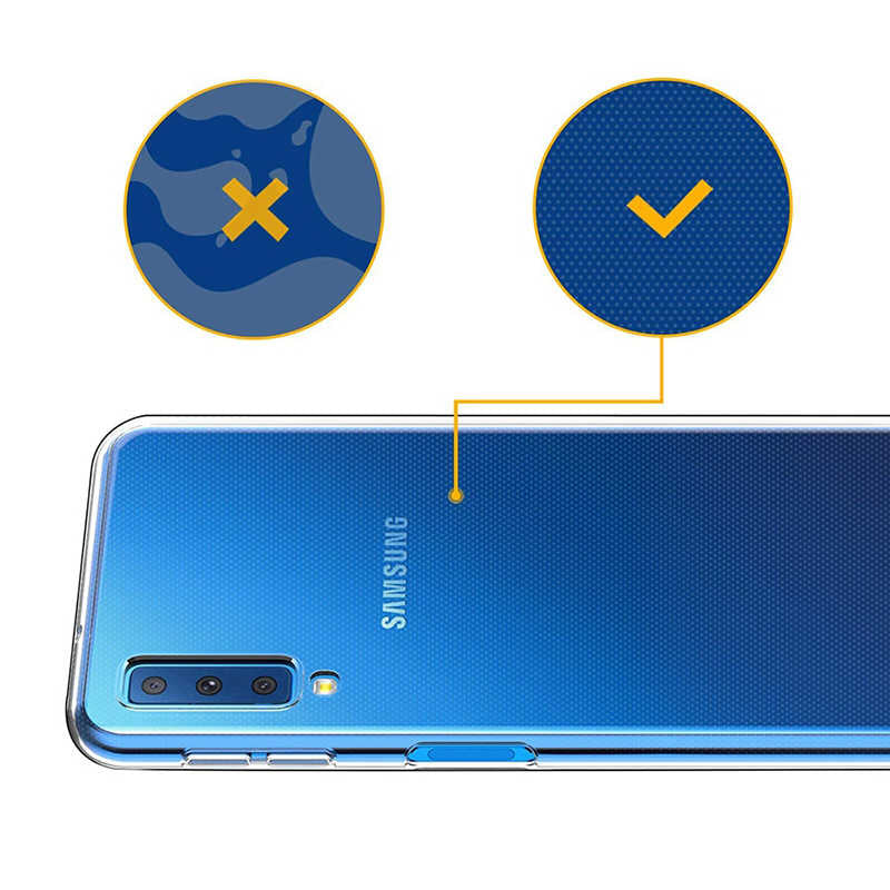 Galaxy A9 2018 Kılıf Zore Süper Silikon Kapak Renksiz