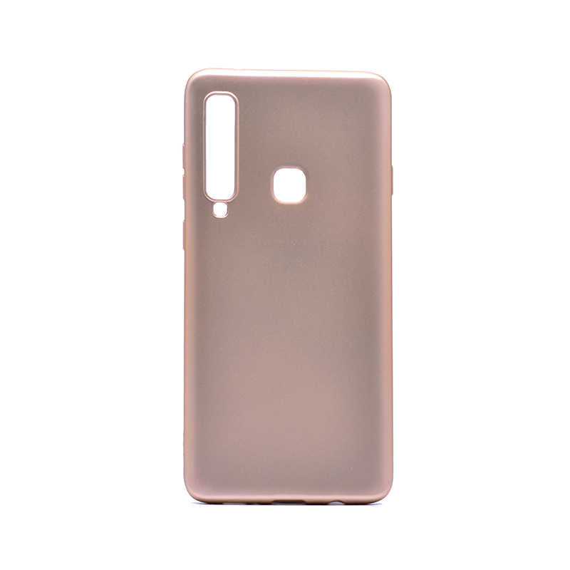 Galaxy A9 2018 Kılıf Zore Premier Silikon Kapak Gold