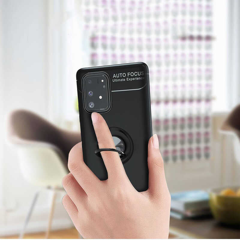 Galaxy A91 (S10 Lite) Kılıf Zore Ravel Silikon Kapak Mavi