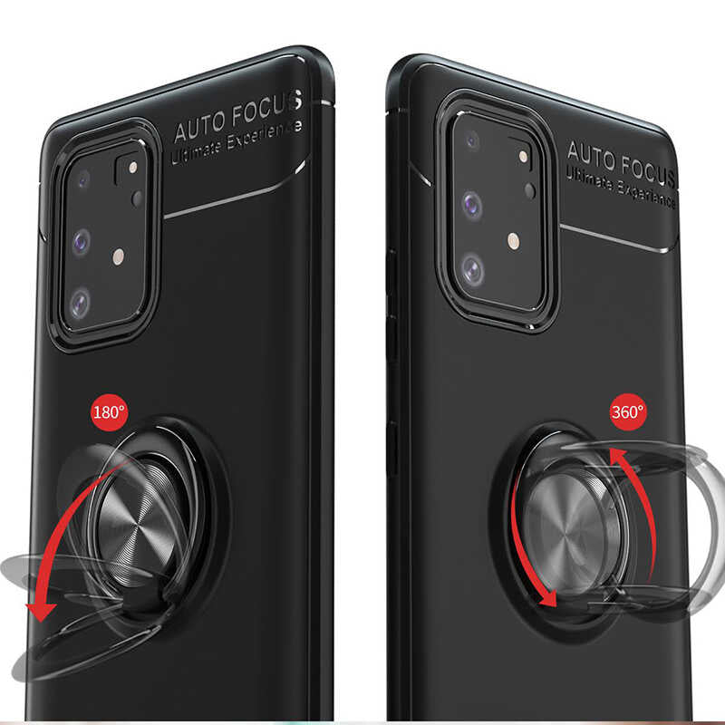 Galaxy A91 (S10 Lite) Kılıf Zore Ravel Silikon Kapak Siyah