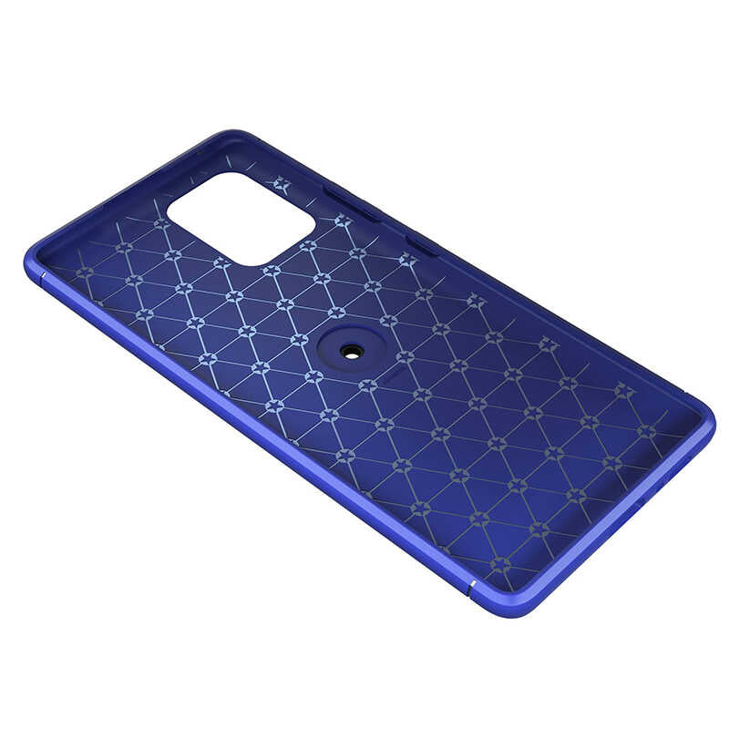 Galaxy A91 (S10 Lite) Kılıf Zore Ravel Silikon Kapak Siyah