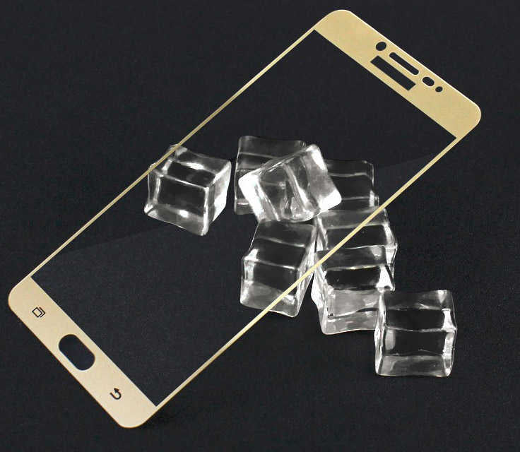 Galaxy C5 Pro Zore Ekranı Tam Kaplayan Düz Cam Koruyucu