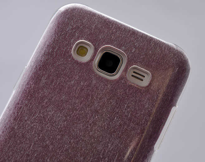 Galaxy J2 Kılıf Zore Shining Silikon Gold