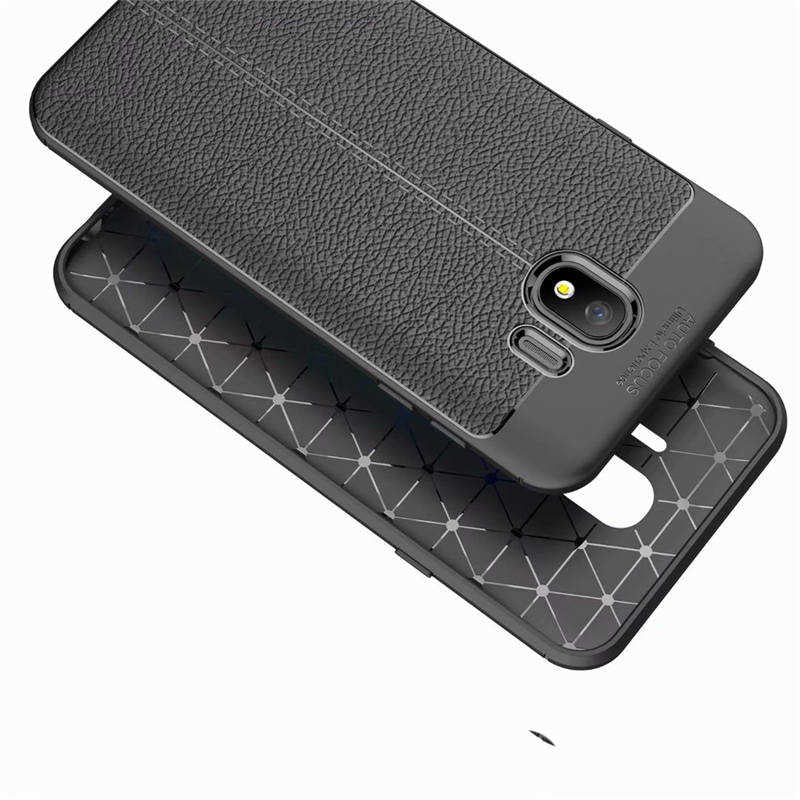 Galaxy J4 Kılıf Zore Niss Silikon Kapak Siyah