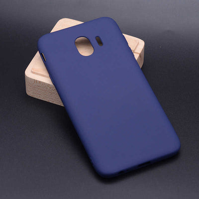 Galaxy J4 Kılıf Zore Premier Silikon Kapak Mürdüm