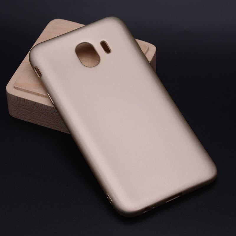 Galaxy J4 Kılıf Zore Premier Silikon Kapak Gold