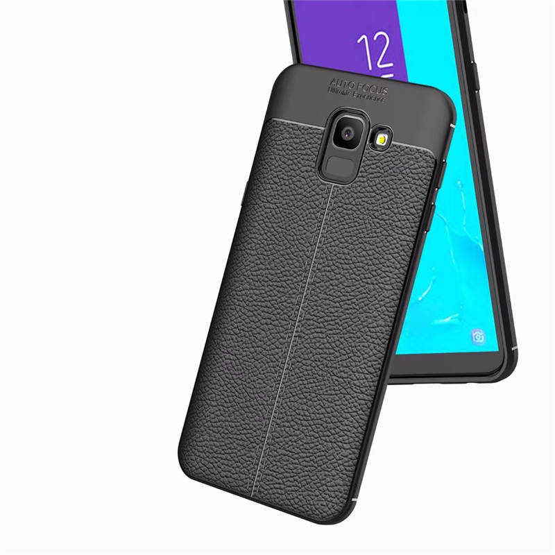 Galaxy J6 Kılıf Zore Niss Silikon Kapak Siyah