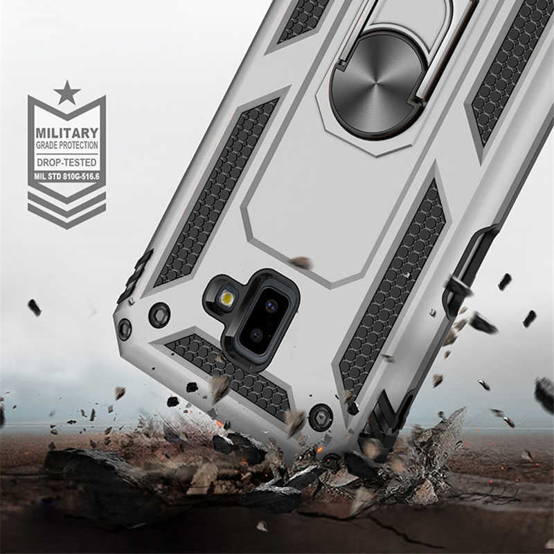 Galaxy J6 Plus Kılıf Zore Vega Kapak Gri