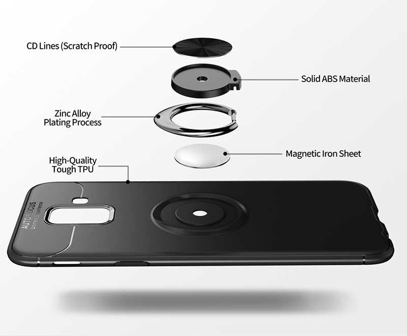 Galaxy J6 Kılıf Zore Ravel Silikon Kapak Mavi