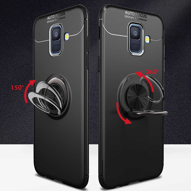 Galaxy J6 Kılıf Zore Ravel Silikon Kapak Siyah
