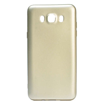 Galaxy J7 2016 Kılıf Zore Premier Silikon Kapak Gold