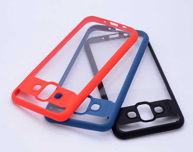 Galaxy J7 Duo Kılıf Zore Buttom Kapak Mavi