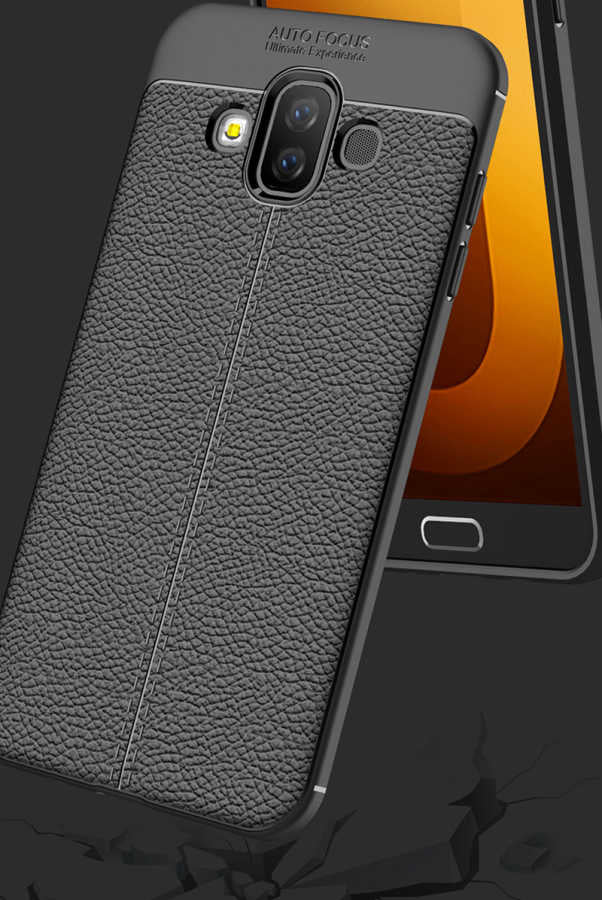 Galaxy J7 Duo Kılıf Zore Niss Silikon Kapak Siyah