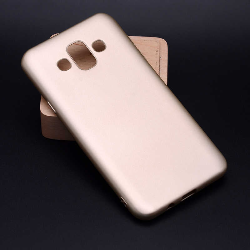 Galaxy J7 Duo Kılıf Zore Premier Silikon Kapak Gold