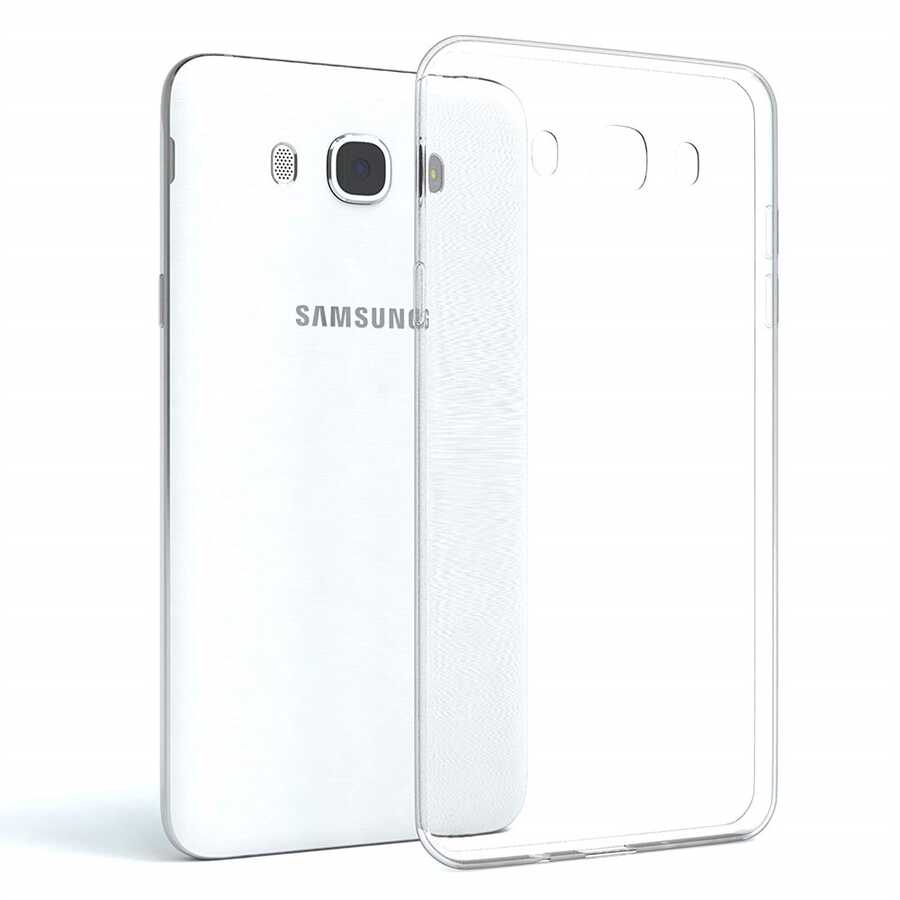 Galaxy J7 Kılıf Zore Süper Silikon Kapak Renksiz