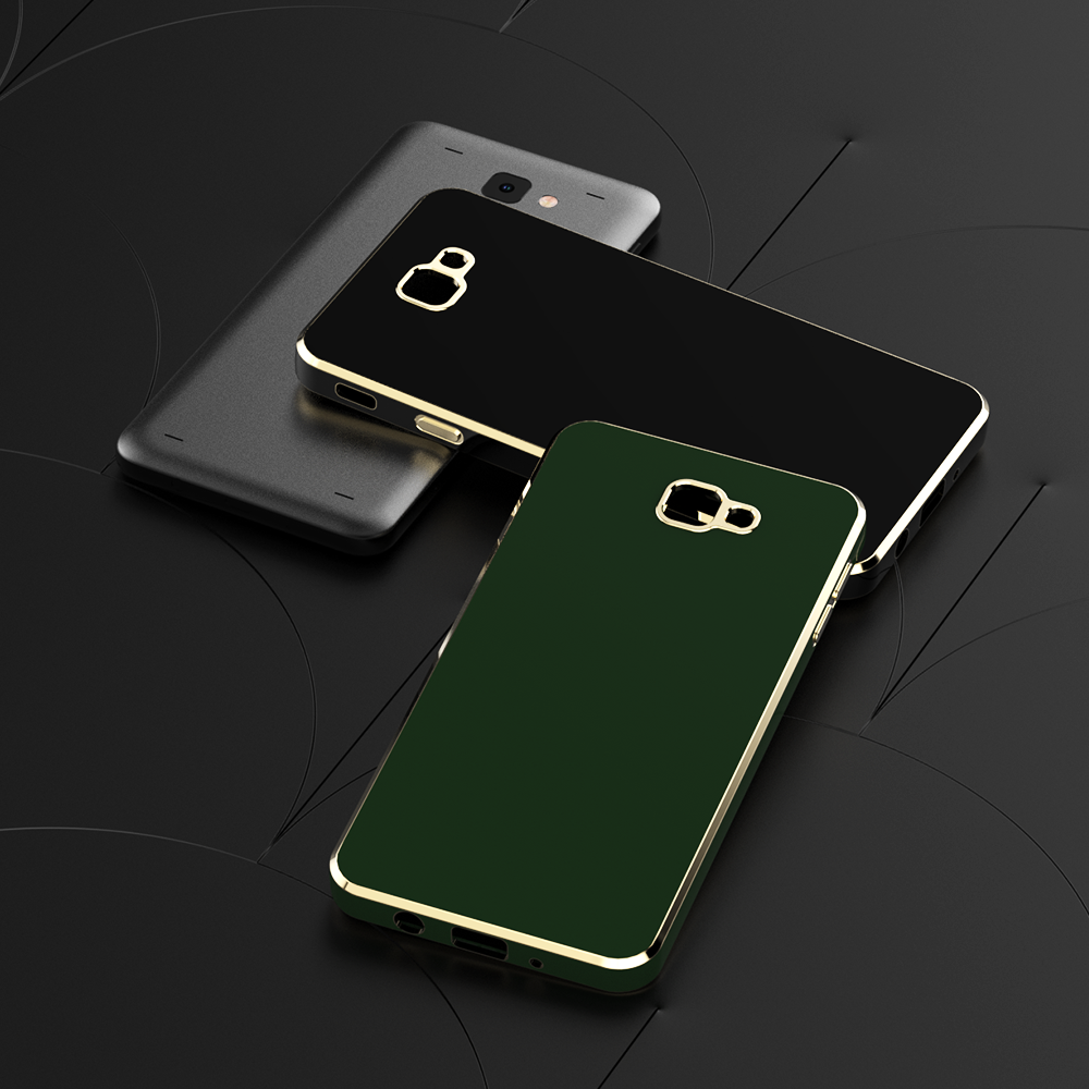 Galaxy J7 Prime Kılıf Zore Bark Kapak Koyu Yeşil