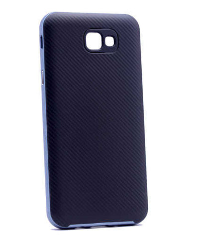 Galaxy J7 Prime Kılıf Zore İnce Mono Karbon Silikon Kapak Lacivert