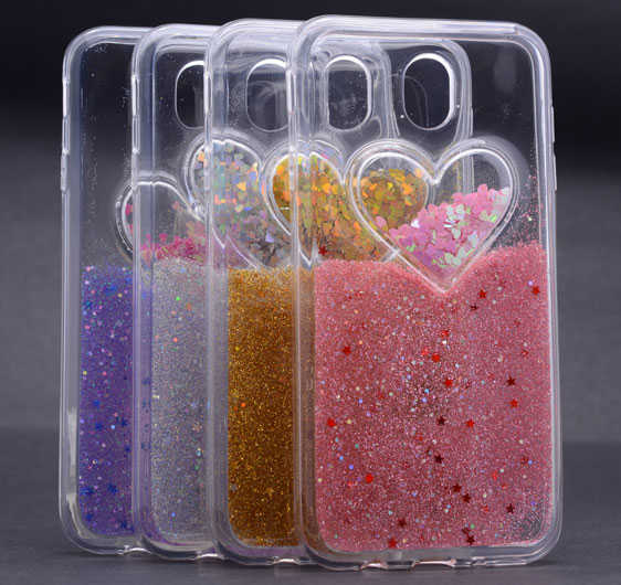 Galaxy J730 Pro Kılıf Zore Kalpli Silikon Pembe