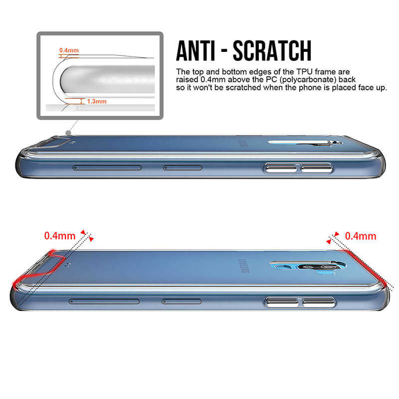 Galaxy J8 Kılıf Zore Gard Silikon Renksiz