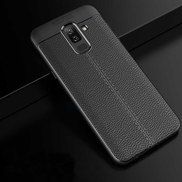 Galaxy J8 Kılıf Zore Niss Silikon Kapak Lacivert