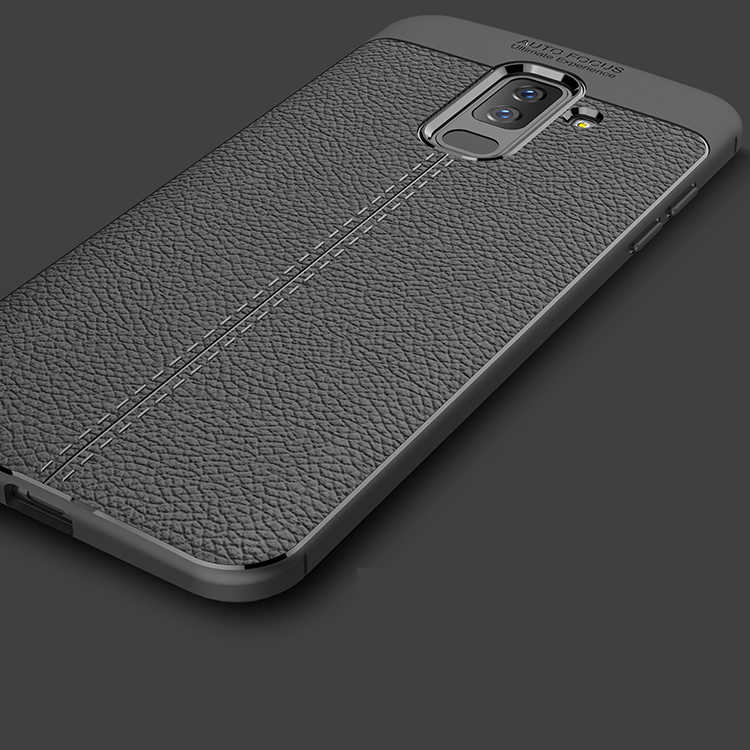 Galaxy J8 Kılıf Zore Niss Silikon Kapak Kırmızı