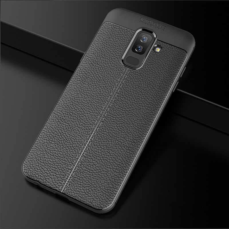 Galaxy J8 Kılıf Zore Niss Silikon Kapak Siyah
