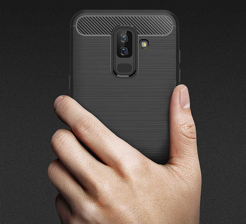 Galaxy J8 Kılıf Zore Room Silikon Kapak Siyah