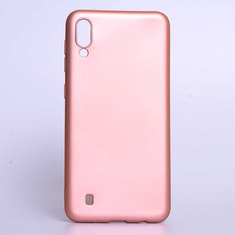 Galaxy M10 Kılıf Zore Premier Silikon Kapak Rose Gold