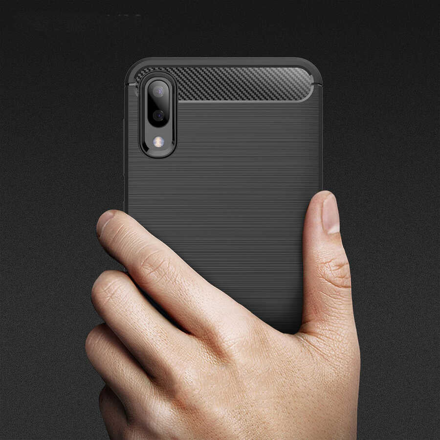 Galaxy M10 Kılıf Zore Room Silikon Kapak Lacivert