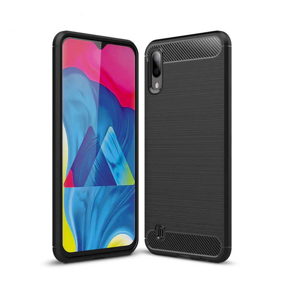 Galaxy M10 Kılıf Zore Room Silikon Kapak Siyah