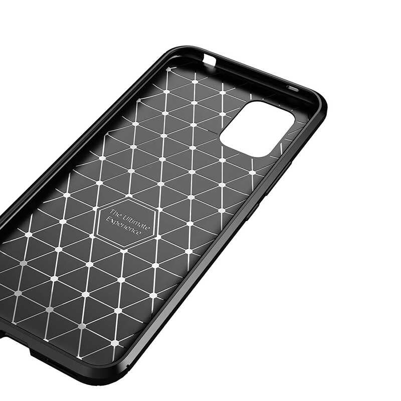 Xiaomi Mi 10 Lite Kılıf Zore Negro Silikon Kapak Kahverengi