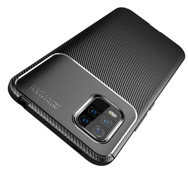 Xiaomi Mi 10 Lite Kılıf Zore Negro Silikon Kapak Kahverengi